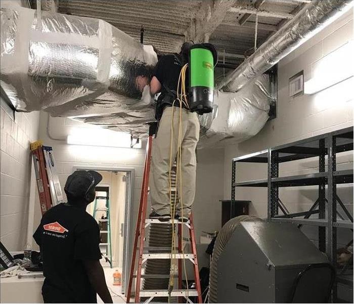 SERVPRO Cleaning Ducts 